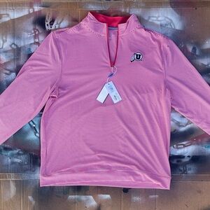 Utah Utes Southern Tide Heather Red Striped Top